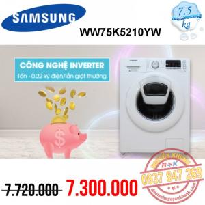 Máy giặt Samsung Inverter WW75K5210YW/SV 7.5kg