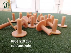 Tee golf cao su màu vàng đế dày