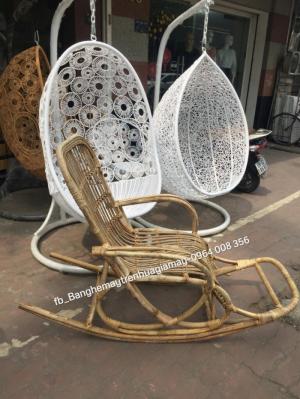 Ghế có màu sắc tự nhiên Ghế bập bênh thư giãn thích hợp cho không gian nhà bạn