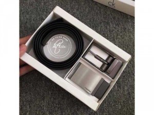 Bộ Dây Nịt Da Ck 2 Mặt Cao Cấp