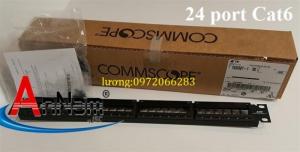 Patch panel 24 port CAT6 COMMSCOPE mã 1375014-2