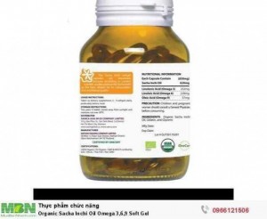 Organic Sacha Inchi Oil Omega 3,6,9 Soft Gel