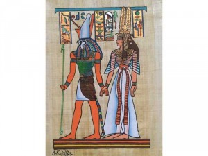 Tranh vẽ trên giấy cói Papyrus - Ai Cập
