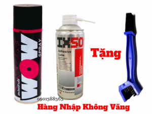 Bộ Dưỡng Vệ Sinh Bôi Trơn Sên Wow, IX50 Không Văng + Tặng Bàn Chải
