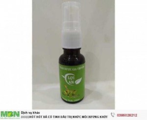 Tinh dầu Thảo Dược LỢI An xoá tan nỗi lo nhức xương khớp, đau dây thần kinh toạ, đau vai gáy