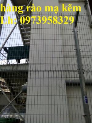 Sản xuất thi công hàng rào lưới thép mạ kẽm - sơn tĩnh điện phi 4, phi5, phi 6,.... phi 11, phi 12