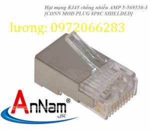 Hạt mạng Sắt AMP chống nhiễu Shielded 8 Position Modular Plug mã 5-569530-3