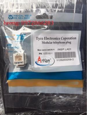 Nhân điện thoại RJ11 Cat3 AMP mã 1375192-1