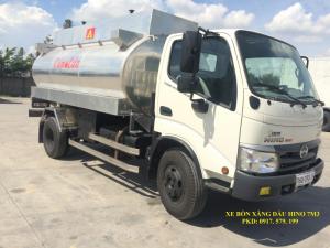 Xe Bồn Xăng Dầu Hino 6m3 (Bồn Nhôm)