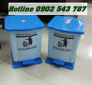 Thùng rác đạp chân y tế 10 lít, thùng rác y tế 10 lít nhựa PP