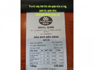 Máy tính tiền cảm ưng, máy tính bàn dell, thiết bị tính tiền cho quán nhậu, lẫu nướng