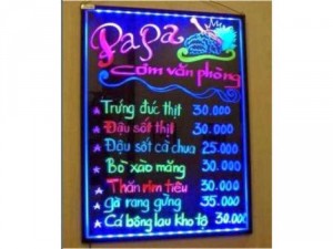 Bảng led viết bằng bút dạ quang