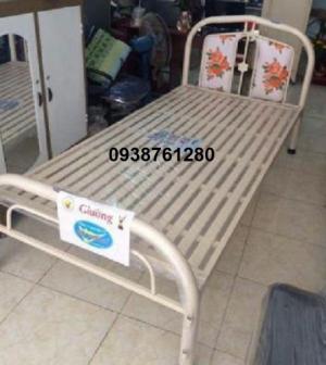 giường sắt đơn ngang 80cm dài 2m