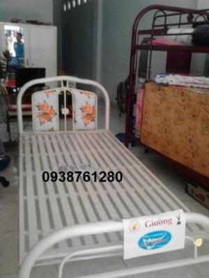 giường sắt đơn ngang 1m dài 2m