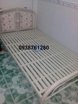 giường sắt đơn ngang 1m2 dài 2m