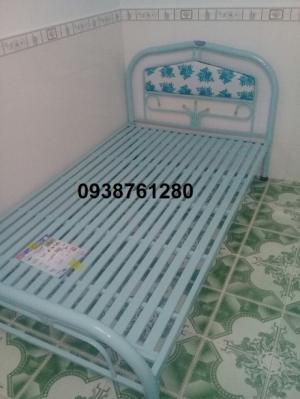 giường sắt đơn ngang 1m2 dài 2m