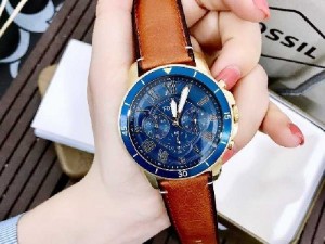 Đồng hồ Fossil dây da nâu Tây fs5268