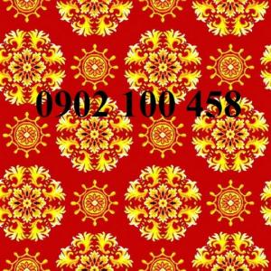 Thảm khách sạn hoa màu đỏ WL-1621