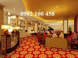 Thảm khách sạn hoa màu đỏ WL-1621