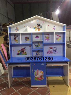 bàn học đôi ngang 1m6 cao 1m5 sâu 48cm nhựa đài loan