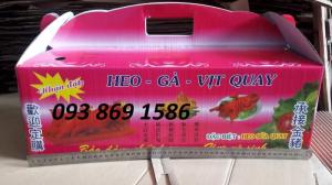 Thùng đựng heo quay, hộp đựng heo quay nhỏ vừa lớn