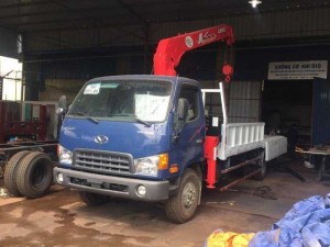 Xe cẩu tự hành Hyundai HD120sl gắn cẩu unic 3,5 tấn
