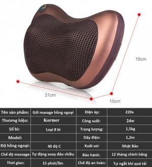 Gối massage 8 bi thế hệ mới
