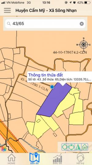 Bán đất Long Thành lô, sào, mẫu đón đầu sân bay, làm kho xưởng, nhà vườn... 1000m2 - sào