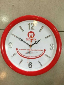Đồng hồ treo tường in logo hình tròn đường kính 36 cm loại lớn