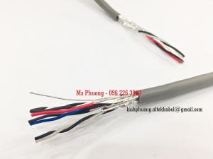 Cáp tín hiệu 4pair 20awg - 2 lớp chống nhiễu AL Foil