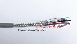 Cáp tín hiệu awg22 - 1 pair 2 lớp chống nhiễu