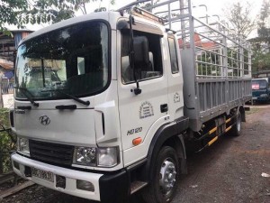 Xe tải hyundai hd120 cabin đôi đời 2012 thùng dài 6,4 mét cao 3,8 mét