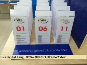 Biển số bàn mica- CUng cấp các loại biển số bàn giá rẻ