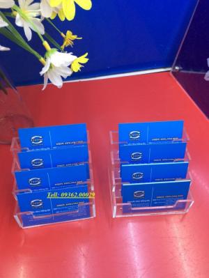 Kệ card visit Mica nhiều tầng
