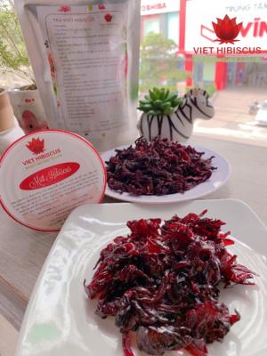 Mứt hoa Atiso đỏ (mứt hồng hoa / mứt Hibiscus) 150gr chua ngọt lạ miệng