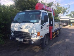 Xe tải Hyundai hd700 gắn cẩu unic 344 mới giao ngay