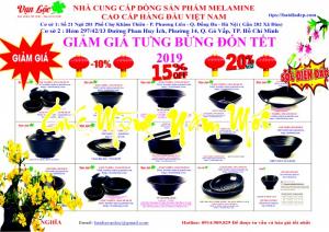 Xả hàng bát đĩa Melamine 2019