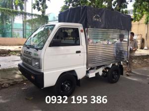 Xe tải mui bạc Suzuki 500kg thùng siêu dài trả trước giao xe ngay