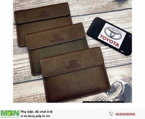 Ví da đựng giấy tờ oto