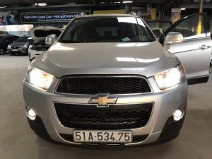 Bán Chevrolet Captiva 2.4LT màu bạc số sàn biển Sài Gòn sản xuất 2013 mẫu mới chạy 46000km