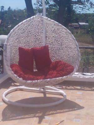 Xích đu mây nhựa cafe giá rẻ tại xưởng sản xuất HGH 349