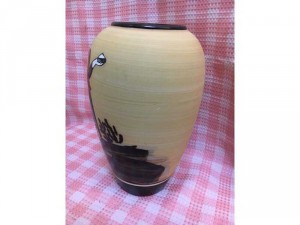 Lọ hoa sứ men thô Bát Tràng “Cô Tấm”, màu sắc tươi sáng, sinh động, kt cao 30cm, dáng cổ điển, phù hợp cho khách hàng yêu mến văn hoá truyền thống