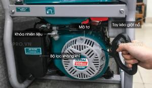 MÁY PHÁT ĐIỆN CHẠY XĂNG TOTAL 3.5KW TP135006