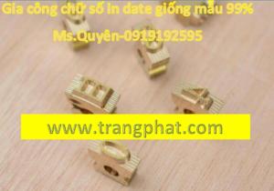 Chữ Số Bằng Đồng, Thép,nhôm, Inox – Chuyên Dùng Đóng Date,số Lô, Code.lắp Cho Máy In Date Và Máy Đóng Gói