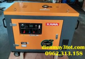 Máy phát điện chạy dầu 7kw Kama Đức có cách âm cho gia đình