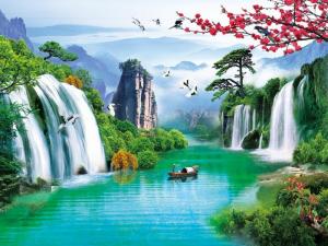 Tranh phong cảnh sơn thủy hữu tình 268LK