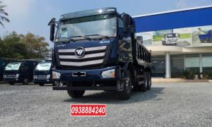 Bán trả góp xe ben 3 chân Thaco Auman D240 ETX Euro 4 máy Weichai thùng 10 khối Góp 80 % Long An Tiền Giang Bến Tre