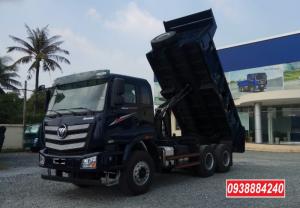 Bán trả góp xe ben 3 chân Thaco Auman D240 ETX Euro 4 máy Weichai thùng 10 khối Góp 80 % Long An Tiền Giang Bến Tre