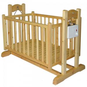 Nôi điện em bé bằng gỗ thông 2 tầng 3 trong 1 giá mềm