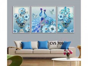 Tranh Scandinavian treo tường nghệ thuật Chim Công CVS176